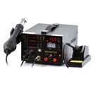 Soldering station WEP 853D soldering iron, hotair with fan + power supply 15V/1A