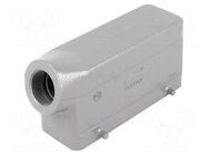 Enclosure for connectors: HDC; size 24B; for cable; Han® B; IP65 HARTING