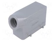 Enclosure for connectors: HDC; size 16B; for cable; Han® B; IP65 HARTING