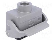 Enclosure for connectors: HDC; size 10B; for cable; Han; M20 HARTING