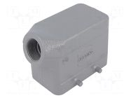 Enclosure for connectors: HDC; size 10B; for cable; Han® B; IP65 HARTING