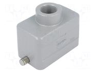 Enclosure for connectors: HDC; size 10B; for cable; Han; IP65 HARTING