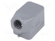 Enclosure for connectors: HDC; size 6B; for cable; Han® B; IP65 HARTING