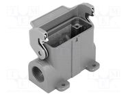 Enclosure: for HDC connectors; Han® A; size 10A; with latch; M20 HARTING