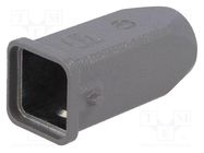 Enclosure: for HDC connectors; Han® A; size 3A; for cable; M20 HARTING