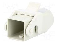 Enclosure for connectors: HDC; size 3A; for cable; Han® A; M20 HARTING