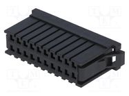 Connector: wire-board; plug; female; Dynamic D-3100D; PIN: 20; 10A 