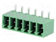 Connector: pluggable terminal block; socket; male; 7A; 250V; PIN: 6 DEGSON ELECTRONICS