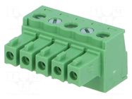 Connector: pluggable terminal block; plug; female; 7A; 250V; green DEGSON ELECTRONICS