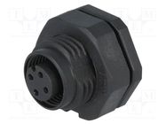 Connector: M12; socket; PIN: 4; female; A code-DeviceNet / CANopen AMPHENOL LTW