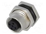 Connector: M12; socket; PIN: 5; female; 60V; IP68,IP69K; THT; metal AMPHENOL LTW