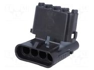 Connector: wire-wire; plug; male; Weather Pack; PIN: 4; for cable APTIV