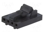 Connector: wire-wire/PCB; plug; female; AMPMODU MTE; 2.54mm; PIN: 4 TE Connectivity