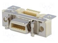 Connector: MDR; PIN: 14; shielded; Locking: latch; socket; female 3M