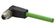 SENSOR CORD, 8P R/A M12 PLUG-FREE END/3M