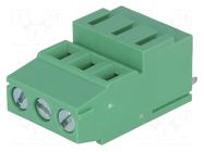 Connector: PCB terminal block; terminal; 24A; 250V; angled 90° DEGSON ELECTRONICS