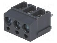 PCB terminal block; angled 90°; 5mm; ways: 3; on PCBs; 2.5mm2; 24A DEGSON ELECTRONICS