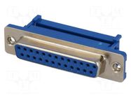 Connector: D-Sub; PIN: 25; plug; female; for ribbon cable; IDC CONNFLY