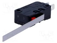 Microswitch SNAP ACTION; 16A/250VAC; 10A/30VDC; with lever; SPDT OMRON Electronic Components