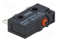 Microswitch SNAP ACTION; 3A/125VAC; 3A/30VDC; without lever OMRON Electronic Components