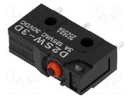 Microswitch SNAP ACTION; 3A/125VAC; 3A/30VDC; without lever OMRON Electronic Components