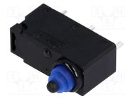 Microswitch SNAP ACTION; 0.1A/125VAC; 2A/12VDC; without lever OMRON Electronic Components