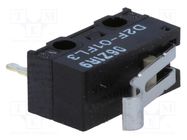 Microswitch SNAP ACTION; 1A/125VAC; 0.1A/30VDC; SPDT; ON-(ON) OMRON Electronic Components