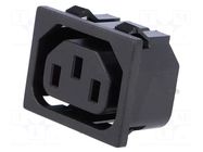 Connector: AC supply; socket; female; 10A; C13 (F); IEC 60320 NINIGI