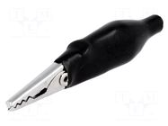 Crocodile clip; 60VDC; Grip capac: max.6mm; Overall len: 36.5mm AXIOMET