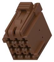 AUTOMOTIVE HOUSING, RCPT, 9POS, BROWN