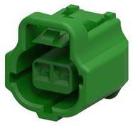 AUTOMOTIVE HOUSING, PLUG, 2POS, GREEN