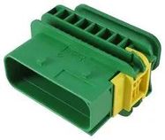 AUTOMOTIVE HOUSING, PLUG, 18POS, GREEN