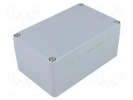 Enclosure: multipurpose; X: 80mm; Y: 125mm; Z: 58mm; aluminium; grey COMBIPLAST