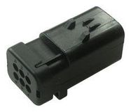 CONNECTOR HOUSING, RCPT, 6POS, 4.5MM