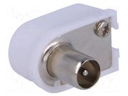 Connector: coaxial 9.5mm (IEC 169-2); plug; male; angled 90° Goobay