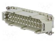 Connector: HDC; male; CNE; PIN: 24; 16A; 500V; 24+PE; size 104.27 ILME