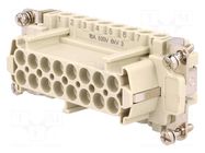 Connector: HDC; female; CNE; PIN: 16; 16A; 500V; 16+PE; size 77.27 ILME