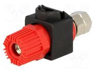 Connector: 4mm banana; socket; 60A; 60VDC; red; 64mm; 30mΩ CLIFF