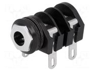 Connector: Jack 6,3mm; socket; female; mono,external thread nut CLIFF