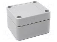 Enclosure: multipurpose; X: 60mm; Y: 65mm; Z: 40mm; BOXELEC; ABS; grey SUPERTRONIC
