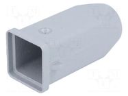 Enclosure for connectors: HDC; size 21.21; for cable; for latch ILME