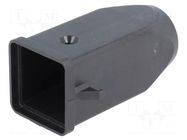 Enclosure for connectors: HDC; size 21.21; for cable; for latch ILME