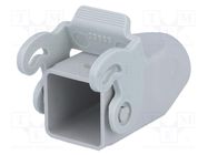 Enclosure: for HDC connectors; CK; size 21.21; Gland holes: 1 ILME