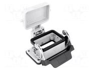 Enclosure for connectors: HDC; size 44.27; for panel mounting ILME