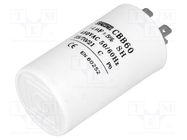 Capacitor: polypropylene; motors, run; 14uF; 450V; Ø40x70mm; ±5% SR PASSIVES