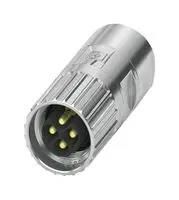 CIRCULAR CONN, PLUG, 3+PE, CRIMP