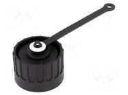 Protection cover; IP65,IP67; Application: male connectors AMPHENOL