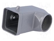 Enclosure: for HDC connectors; C146,heavy|mate; size A3; angled AMPHENOL