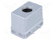 Enclosure for connectors: HDC; size E10; for cable; straight AMPHENOL