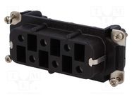 Connector: HDC; contact insert; female; C146,heavy|mate; PIN: 6 AMPHENOL